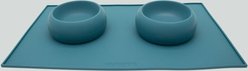 Houndstone The Coquito Dishwasher Safe Silicone Dog Bowl, Small, Caribbean Seas slide 2 of 9