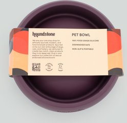 Houndstone The Coquito Dishwasher Safe Silicone Dog Bowl, Small, Plum slide 2 of 9