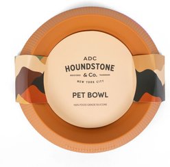 Houndstone The Original Dishwasher Safe Silicone Cat Bowl, 0.5-cup, Marigold
