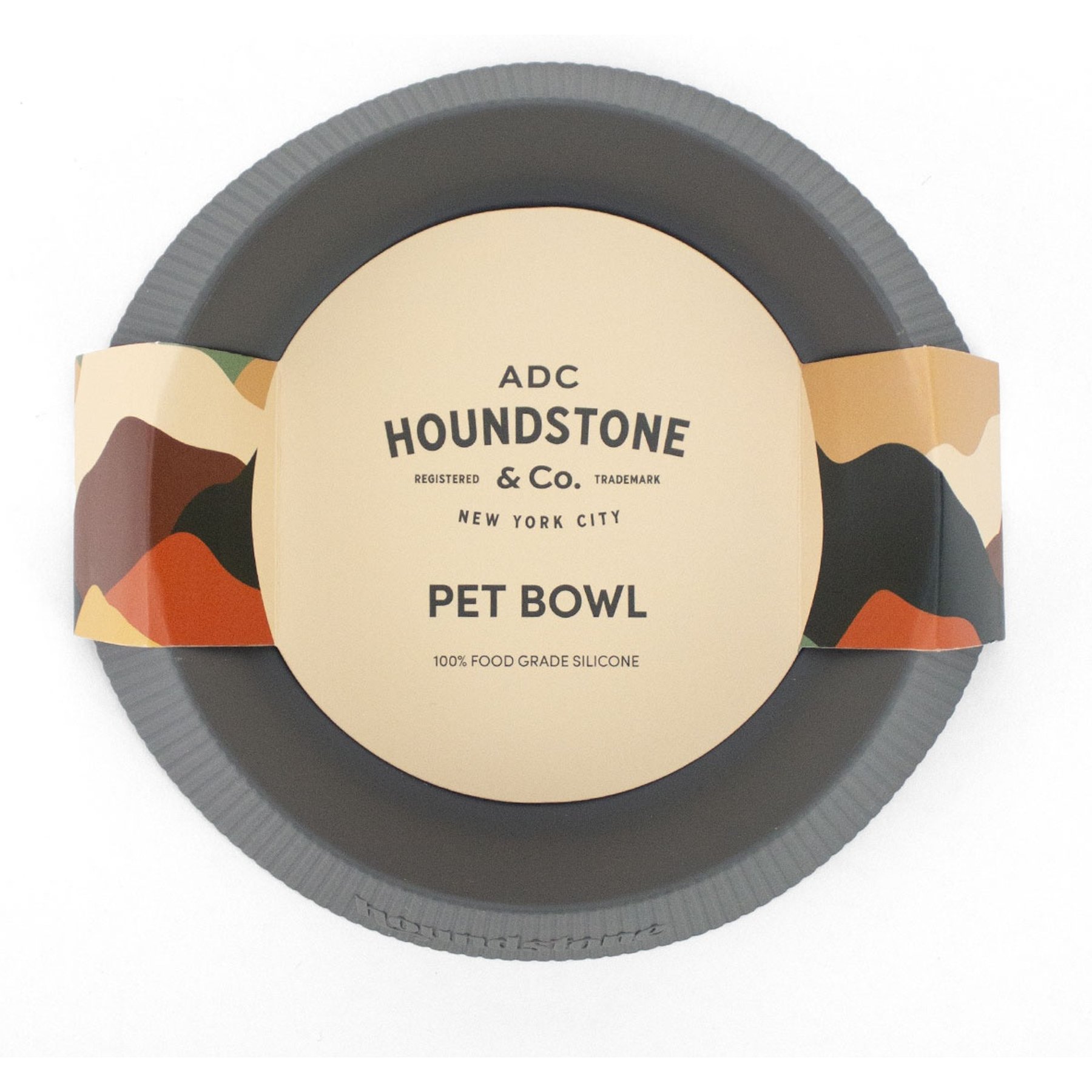 Houndstone The Original Dishwasher Safe Silicone Cat Bowl, 0.5-cup, Charcoal