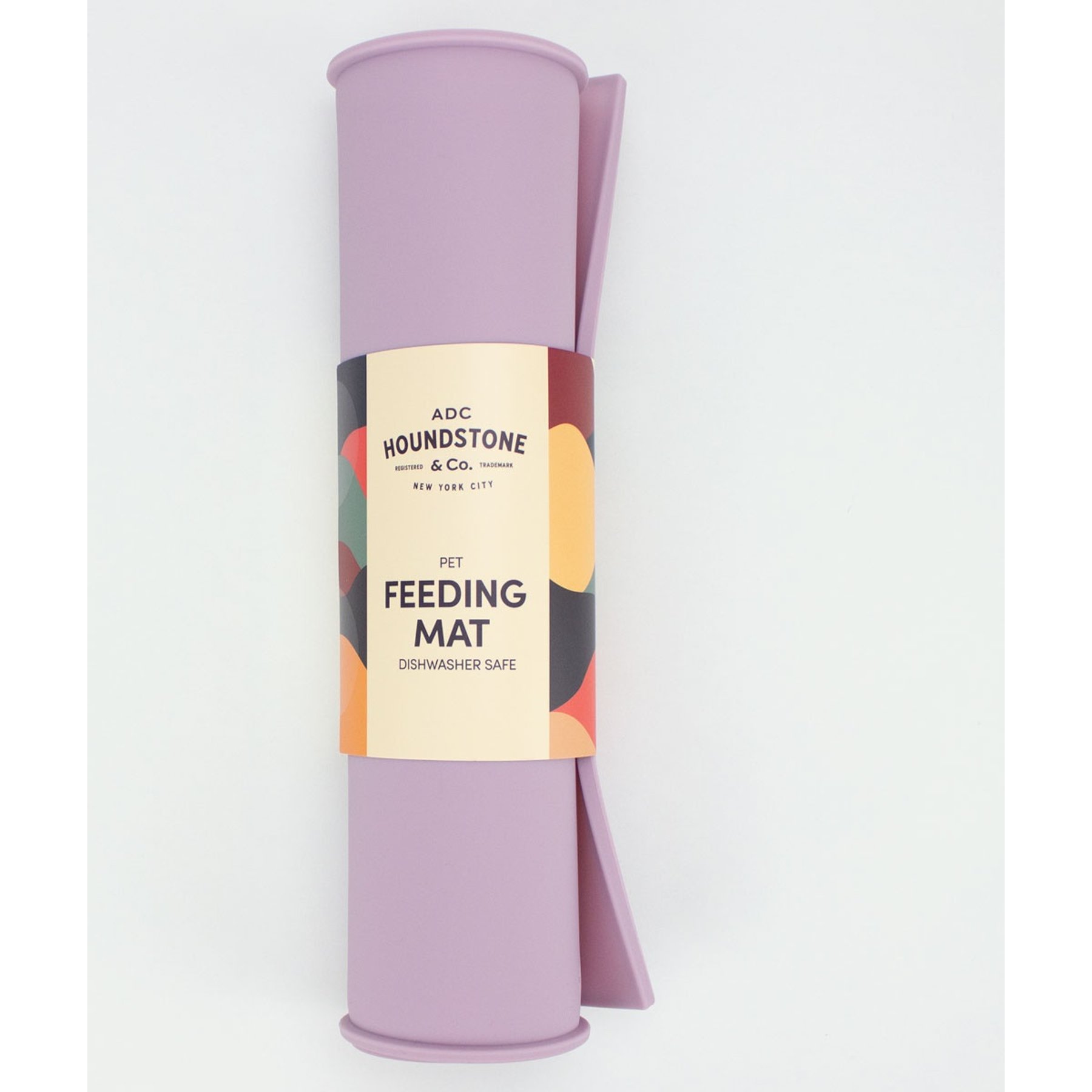 Houndstone Dishwasher Safe Silicone Dog Placemat, Mauve