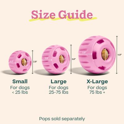 Show full view: Woof Party Pupsicle Treat Dispensing Dog Toy, Party Pink, Large slide 5 of 8