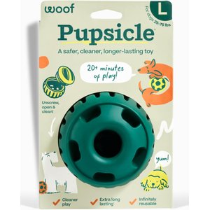 Woof Party Pupsicle Treat Dispensing Dog Toy, Dark Green, Large