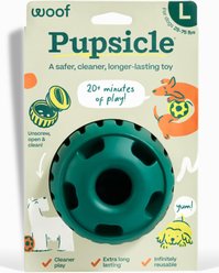 Woof Party Pupsicle Treat Dispensing Dog Toy, Dark Green, Large