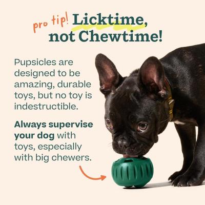 Show full view: Woof Party Pupsicle Treat Dispensing Dog Toy, Dark Green, Large slide 7 of 9