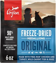 ORIJEN Original Grain-Free High-Protein Freeze-Dried Dog Food & Topper, 6-oz bag