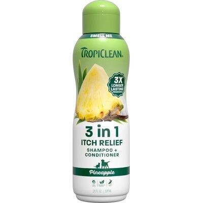 TropiClean TropiClean EnduraScent Pineapple Scented Itch Relief Dog & Cat Shampoo, 20-fl oz bottle