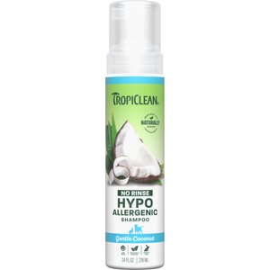 TropiClean Dry No Rinse Waterless Hypo Allergenic Dog & Cat Shampoo, 7.4-fl oz bottle