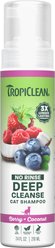 TropiClean Dry No Rinse Waterless Deep Cleaning Cat Shampoo, Berry Fresh Scent, 7.4-fl oz bottle