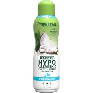 TropiClean Hypo-Allergenic Gentle Coconut Puppy & Kitten Shampoo, 20-fl oz bottle