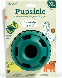 Woof Party Pupsicle Treat Dispensing Dog Toy, Dark Green, X-Large