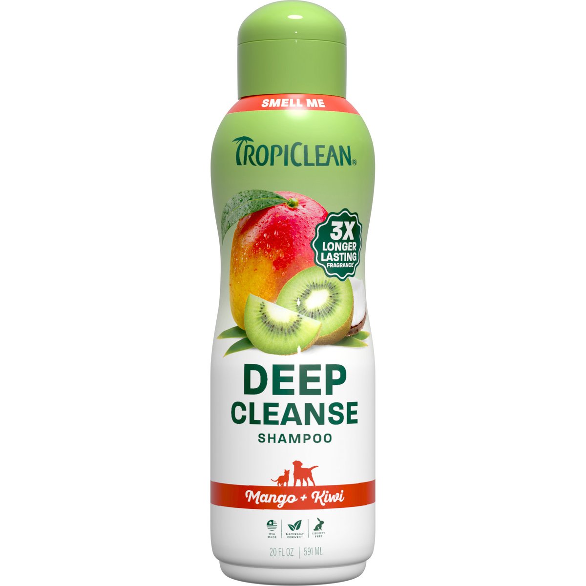 TropiClean EnduraScent Mango Kiwi Scented Dog & Cat Shampoo, 20-fl oz bottle
