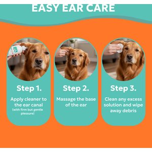 Forticept Yeast Ear Infection & Itch Relief Cat & Dog Ear Wash Cleaner, 8-oz tube