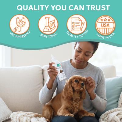 Show full view: Forticept Yeast Ear Infection & Itch Relief Cat & Dog Ear Wash Cleaner, 8-oz tube slide 9 of 9