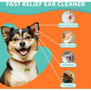 Forticept Yeast Ear Infection & Itch Relief Cat & Dog Ear Wash Cleaner, 8-oz tube