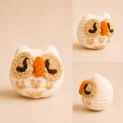 Chunkle & Puff Tink the Snow Owl Chunkle Chunk Weighted Cat Toy slide 2 of 6