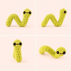 Chunkle & Puff Noodle the Inchworm Chunkle Puff Cat Toy slide 2 of 6