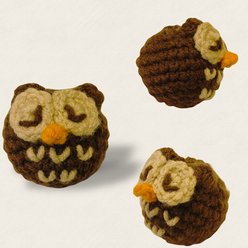 Chunkle & Puff Biscuit the Pygmy Owl Chunkle Chunk Weighted Cat Toy slide 2 of 6