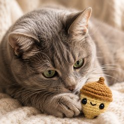 Chunkle & Puff Augie the Acorn Chunkle Chunk Weighted Cat Toy slide 2 of 6