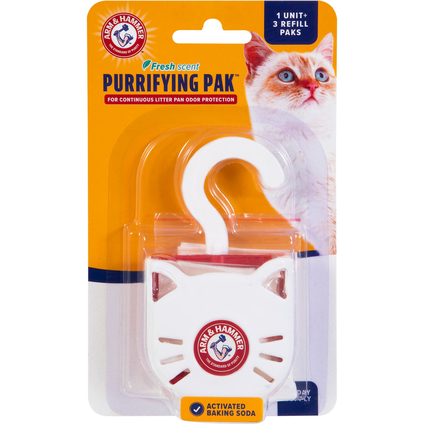 Arm & Hammer Purrifying Cat Litter Box Filters, White, 3-Count