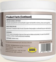 Real Mushrooms Lion's Mane with Qrill Organic Extract Immune-Support Flavored Powder Supplement for Dogs & Cats, 30 Servings slide 2 of 8
