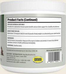 Real Mushrooms Turkey Tail with Qrill Organic Extract Immune-Support Flavored Powder Supplement for Dogs & Cats, 30 Servings slide 2 of 8