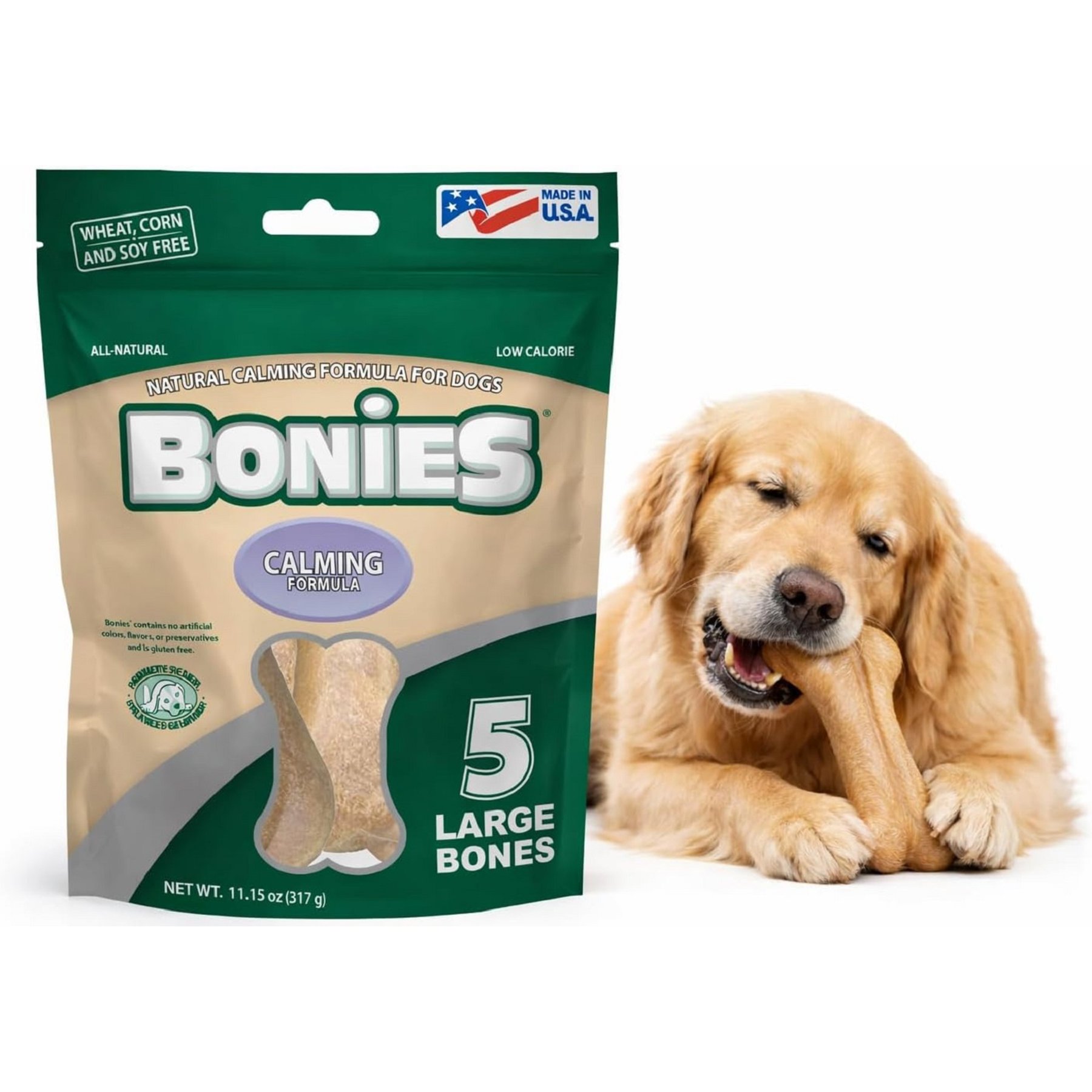 Pet Health Solutions BONIES Calming Formula Regular Dog Treats, 5 count