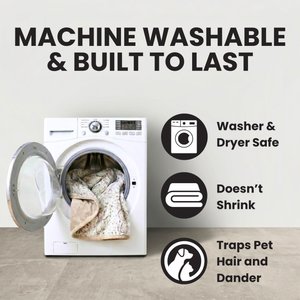 Arlee Home & Pet Waterproof Dog & Cat Throw Blanket, 60 x 70 x 0.5-in, Cream