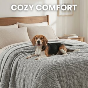 Arlee Home & Pet Waterproof Dog & Cat Throw Blanket, 60 x 70 x 0.5-in, Charcoal