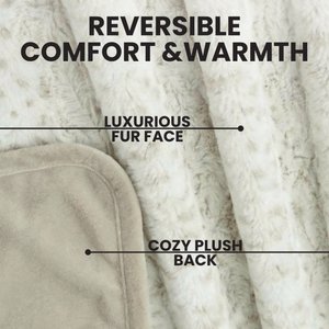 Arlee Home & Pet Waterproof Dog & Cat Throw Blanket, 60 x 70 x 0.5-in, Cream