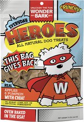 Wonder Bark Everyday Heroes Apple & Pumpkin Variety Flavor Crunchy Dog Treats, 5-oz bag