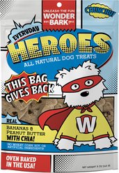 Wonder Bark Everyday Heroes Banana & Peanut Butter Variety Flavor Crunchy Dog Treats, 5-oz bag