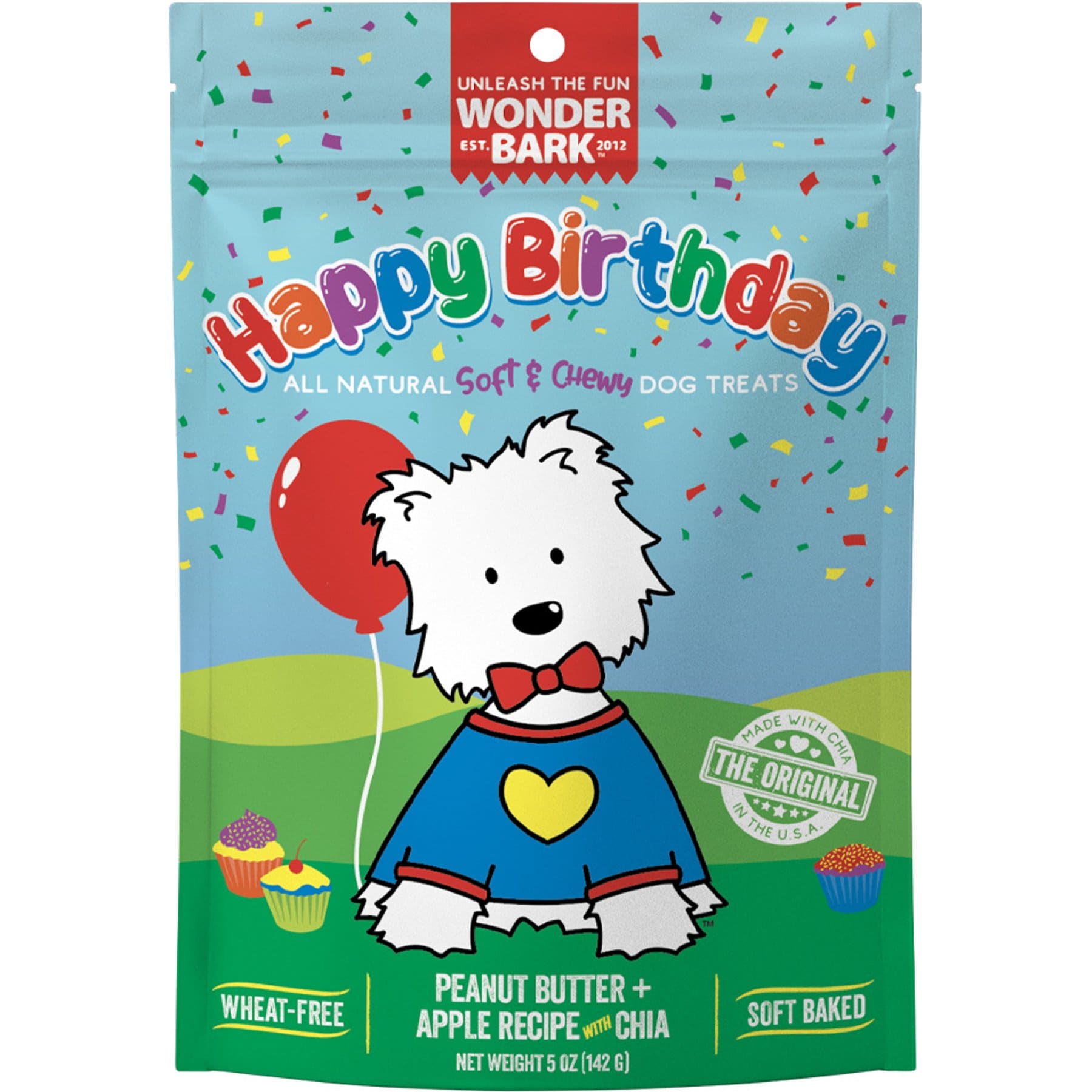 Wonder Bark Everyday Happy Birthday Variety Flavor Soft & Chewy Treats, 5-oz bag