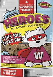 Wonder Bark Everyday Heroes Cranberry & Sweet Potato Variety Flavor Crunchy Dog Treats, 5-oz bag