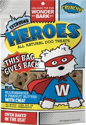 Wonder Bark Everyday Heroes Blueberry & Peanut Butter Variety Flavor Crunchy Dog Treats, 5-oz bag