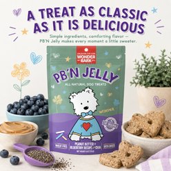 Wonder Bark Everyday PB N Jelly Variety Flavor Crunchy Dog Treats, 6-oz bag slide 2 of 6