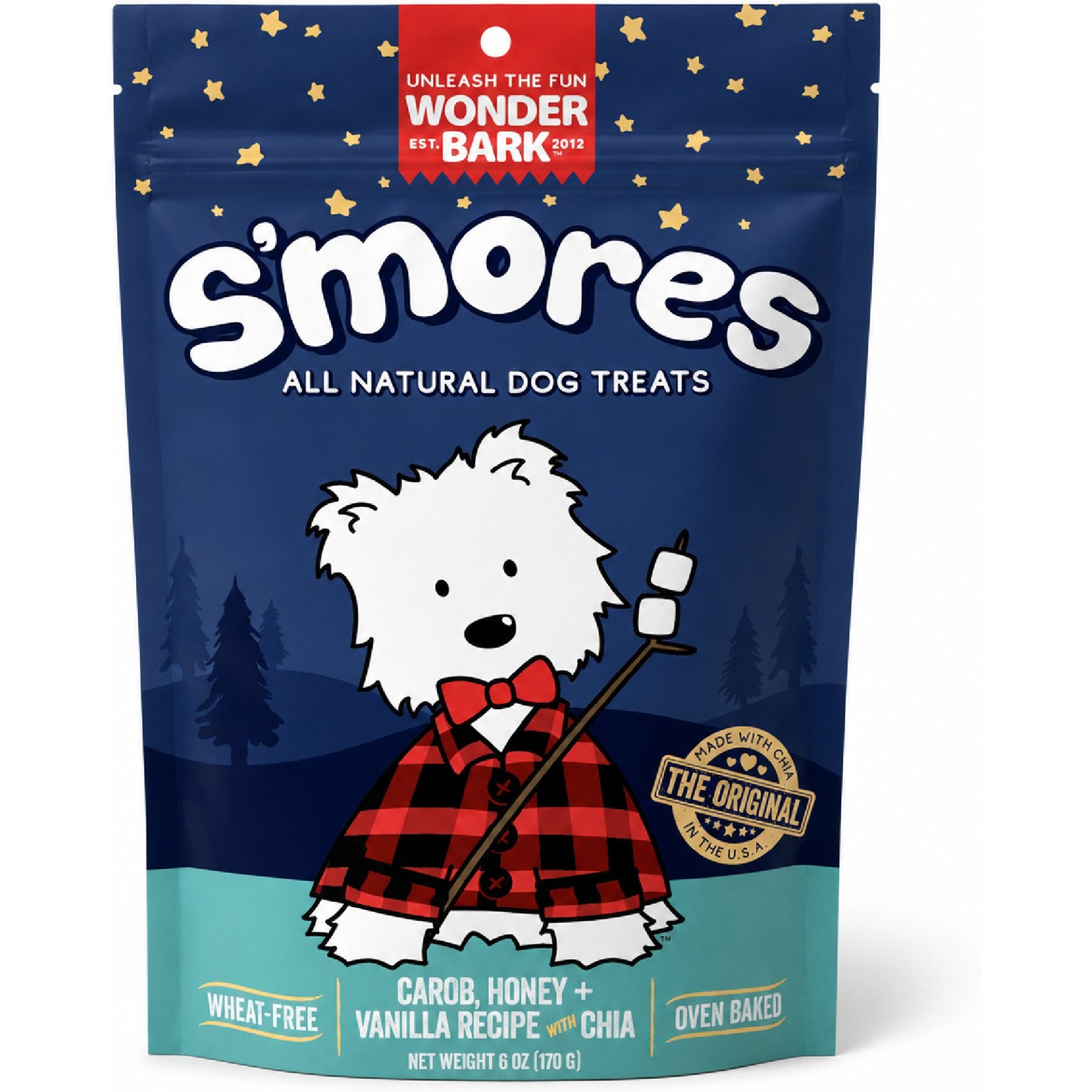 Wonder Bark Everyday S'mores Variety Flavor Crunchy Dog Treats, 6-oz bag