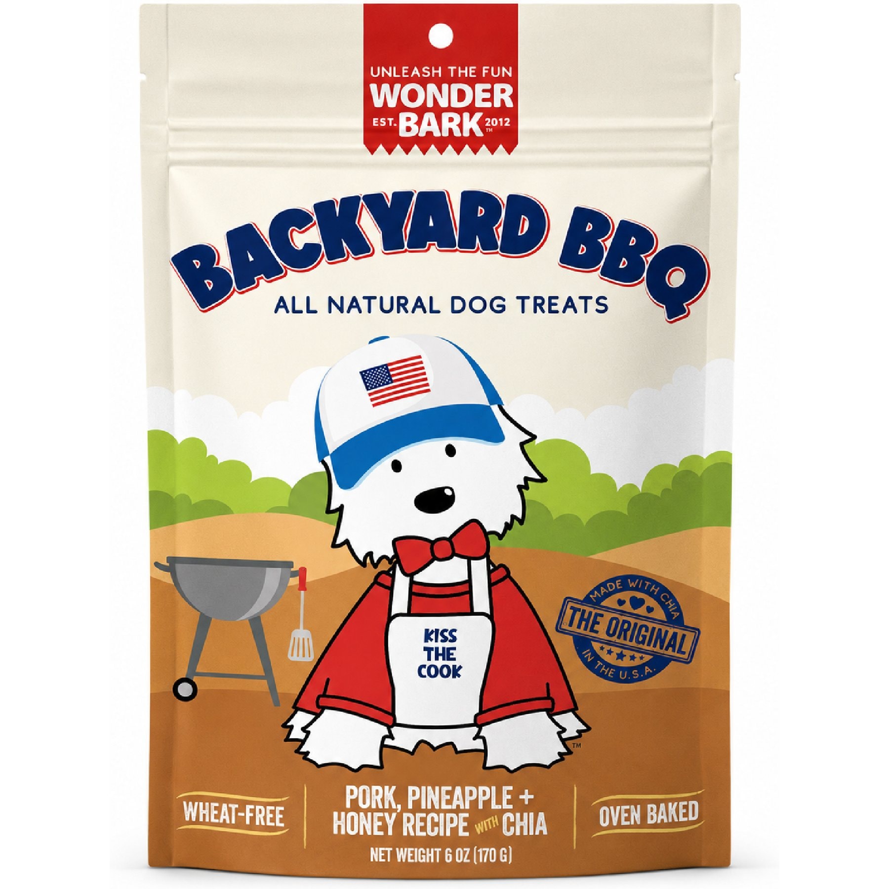 Wonder Bark Everyday Backyard BBQ Variety Flavor Crunchy Dog Treats, 6-oz bag