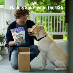 Three Dog Bakery Bark'n Crunch! Hickory Smoke Chicken Chips Crunchy Dog Treats, 3.8-oz bag slide 2 of 8