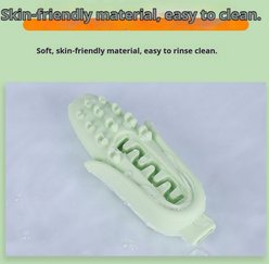 YOSIMFUR Food-Grade Silicone Corn-Shaped Chew Dog Toy, Pink slide 2 of 9