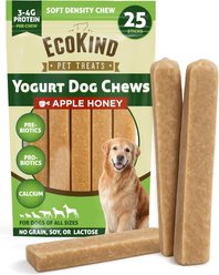 EcoKind Pet Treats Premium Apple Honey Flavored Yogurt Dog Treats, 25 count