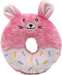ZippyPaws Donutz Buddies Bunny Stuffing Free Plush Dog Toy