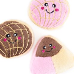 ZippyPaws Miniz Pan Dulce Squeaky Variety Pack Dog Toy, 3 count slide 2 of 6
