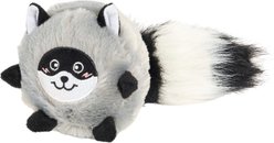 ZippyPaws Bushy Throw Raccoon Squeaky Plush Dog Toy