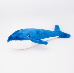 ZippyPaws Jigglerz Blue WhaleSqueaky Plush Dog Toy slide 2 of 3