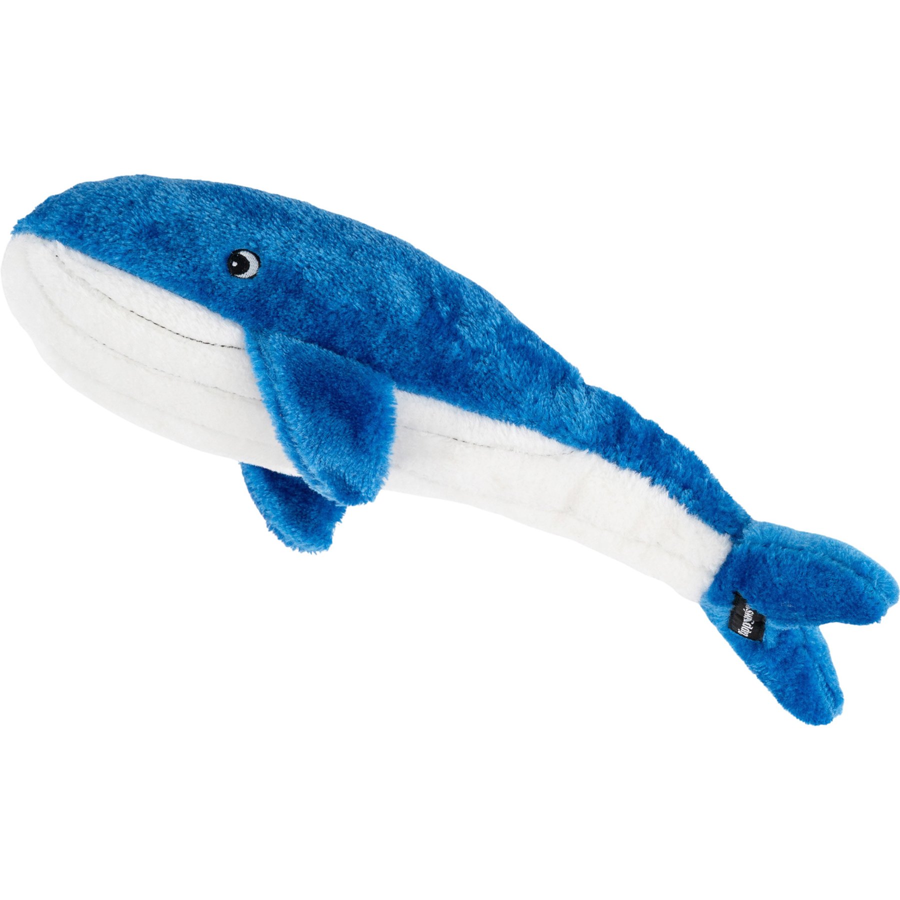 ZippyPaws Jigglerz Blue WhaleSqueaky Plush Dog Toy