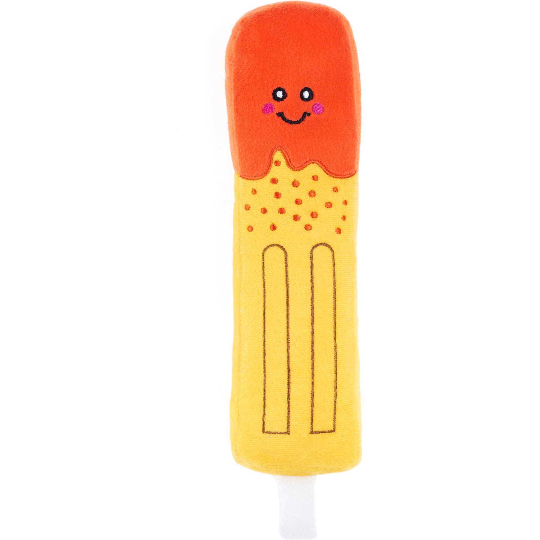 ZippyPaws Jigglerz Mango Chamoy Squeaky Plush Dog Toy