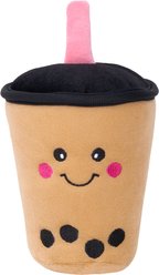 ZippyPaws NomNomz Boba Milk Tea Squeaky Plush Dog Toy