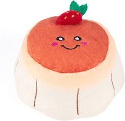 ZippyPaws NomNomz Flan Squeaky Plush Dog Toy