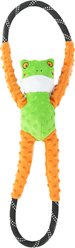 ZippyPaws RopeTugz Tree Frog Squeaky Rope Tug Dog Toy